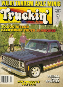 TRUCKIN' 1989 DEC - PROJ RANGER, '66 FORD, DAKOTA DROP,CARAMEL '55, TANDEM AXLE
